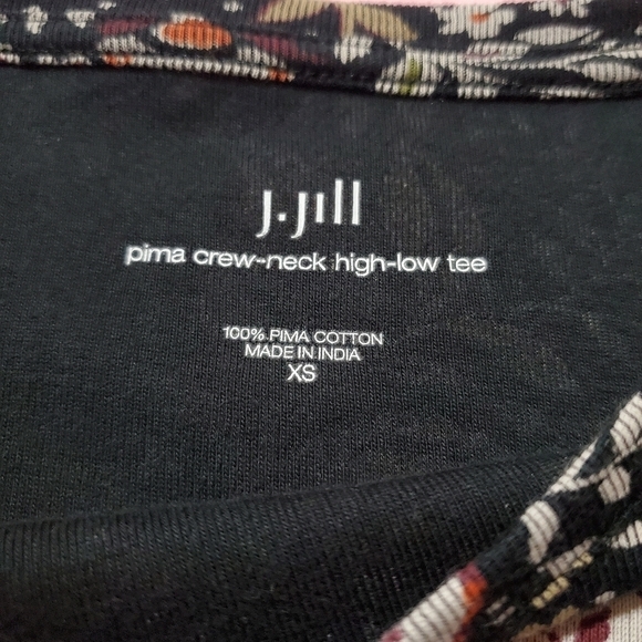 J.Jill Paisley Long Sleeve Knit Top - Picture 3 of 4